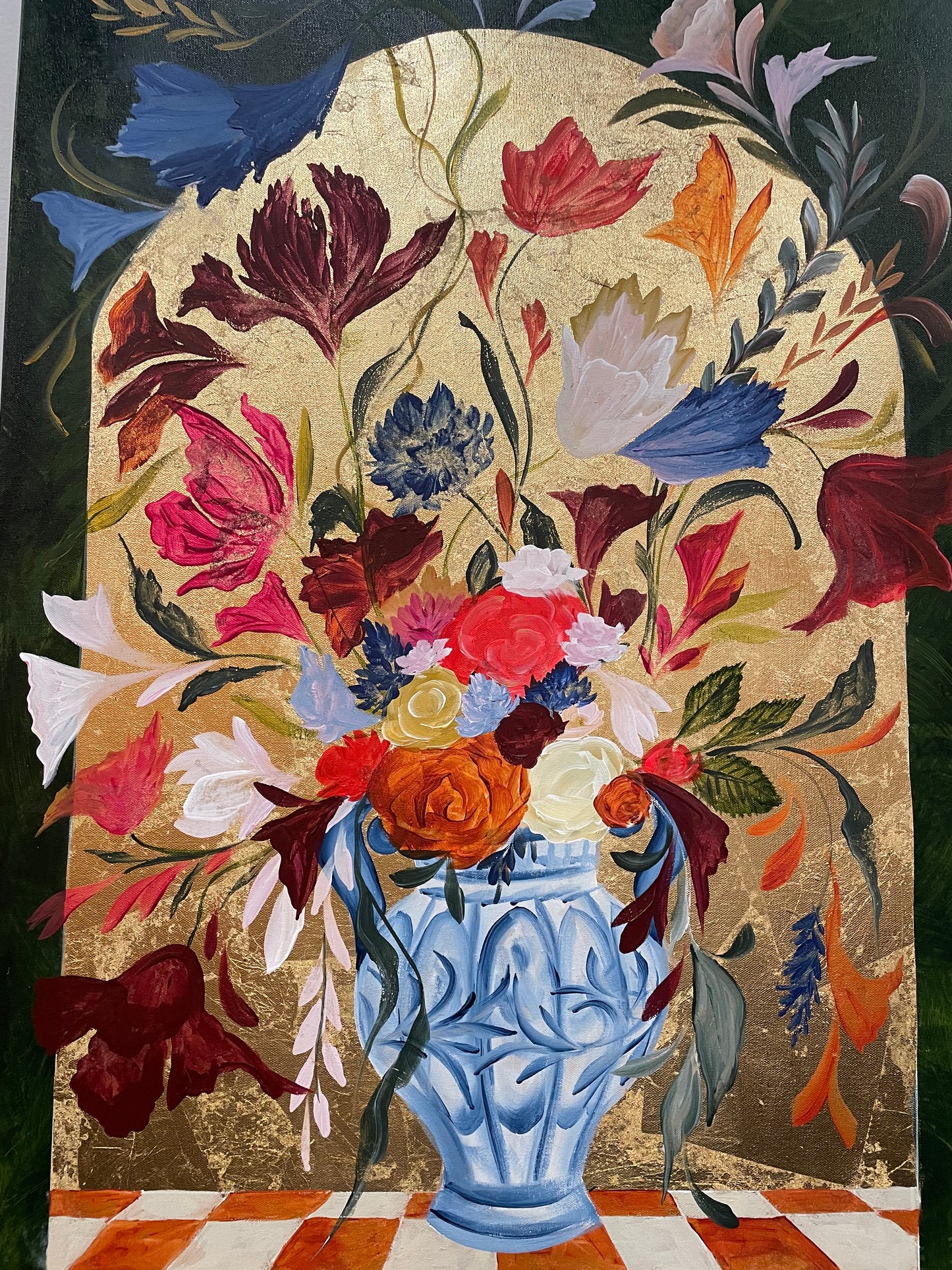 Vase on Venetian Windowsill painting