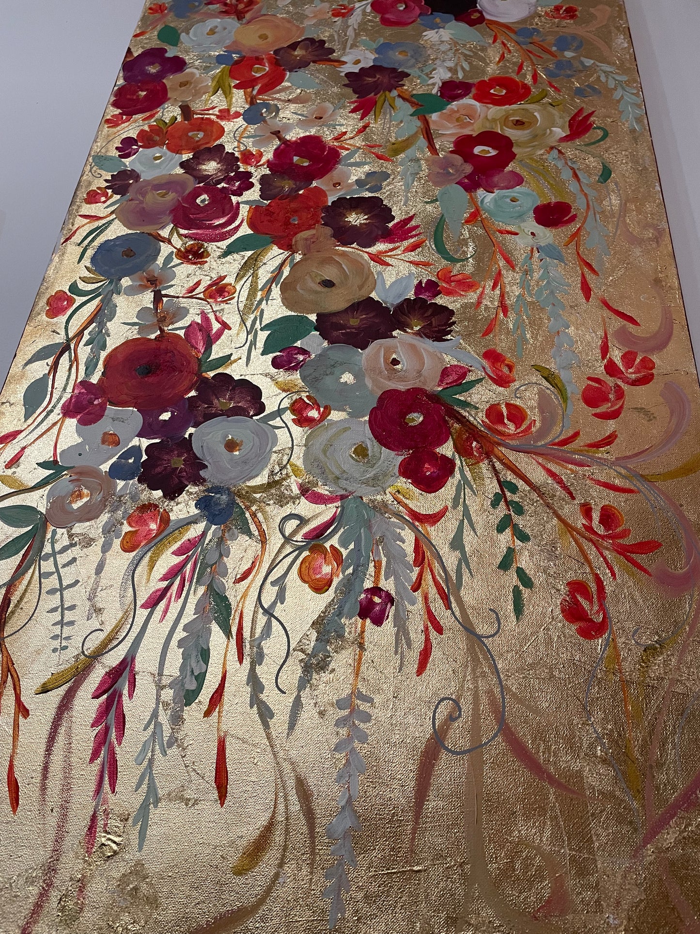 Veil of Flowers painting