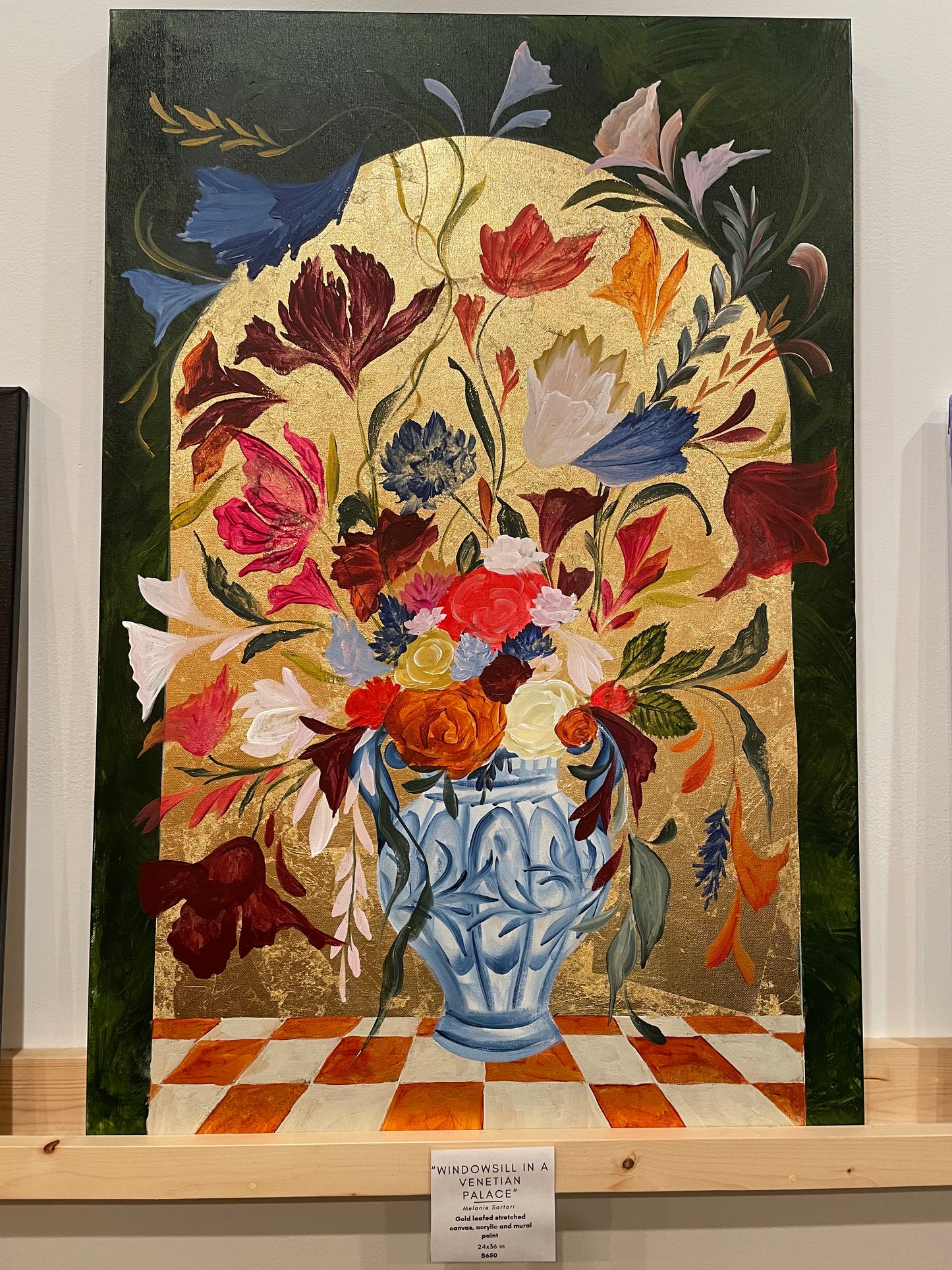 Vase on Venetian Windowsill painting