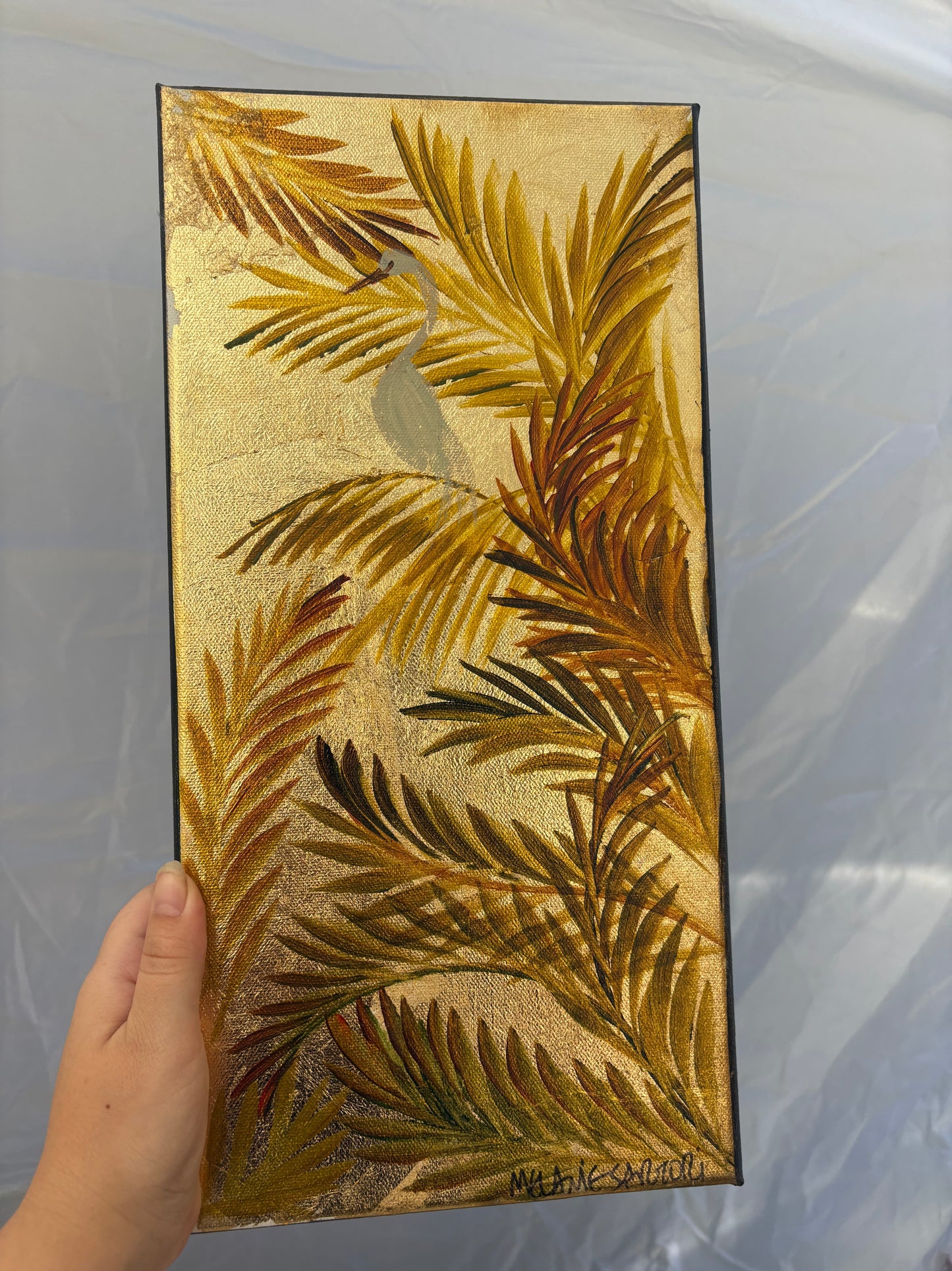 Egret in Palm