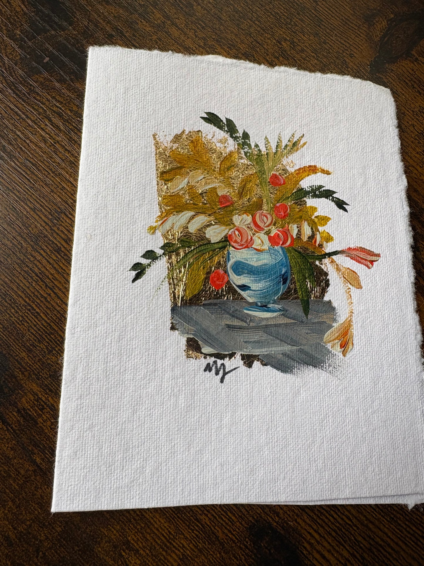 Mini Painting Card - Floral 4