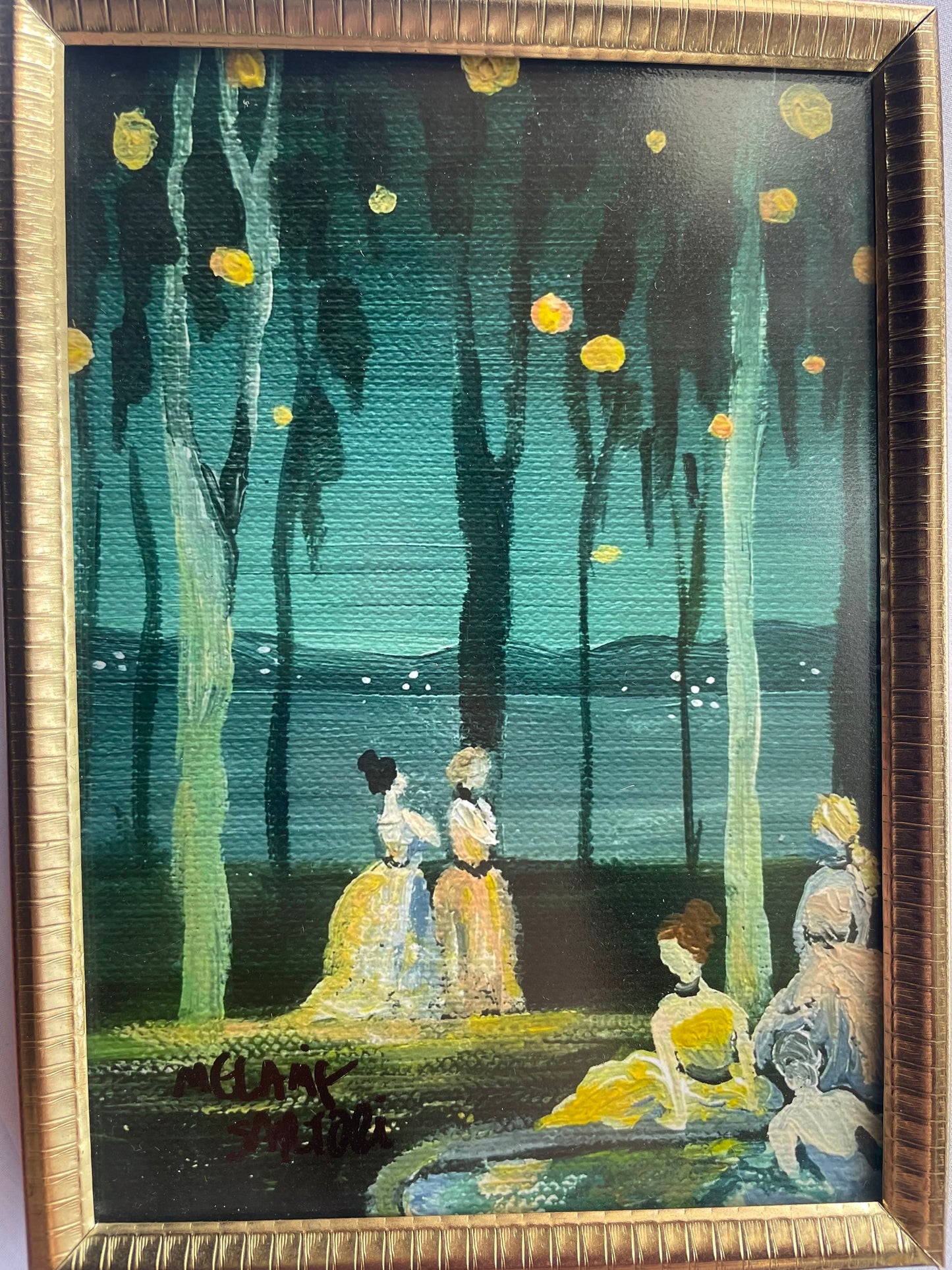 1910 California Evening framed print