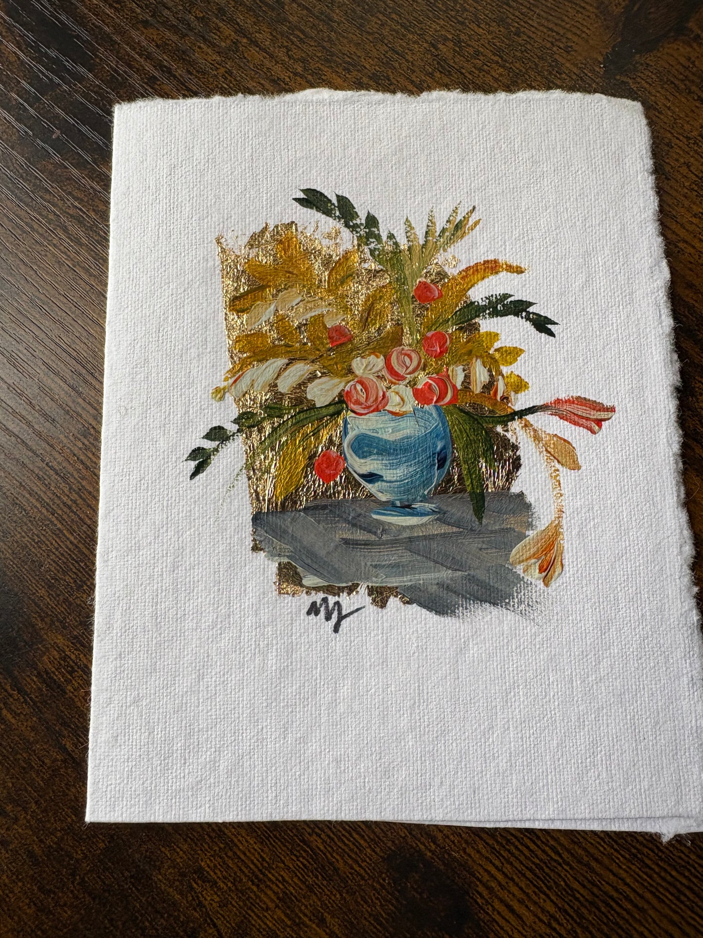Mini Painting Card - Floral 4