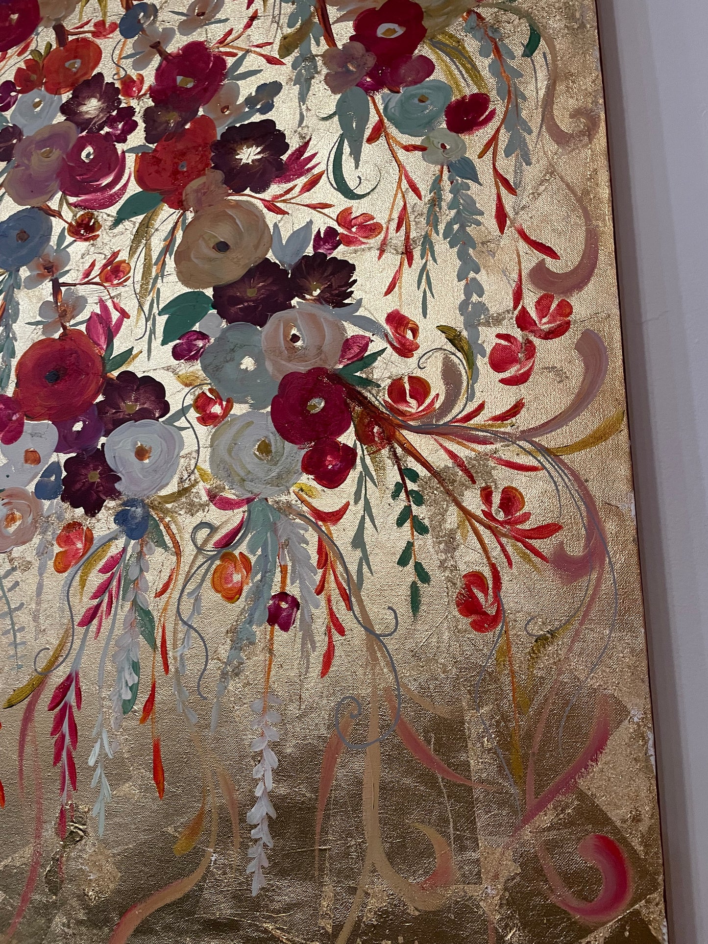 Veil of Flowers painting