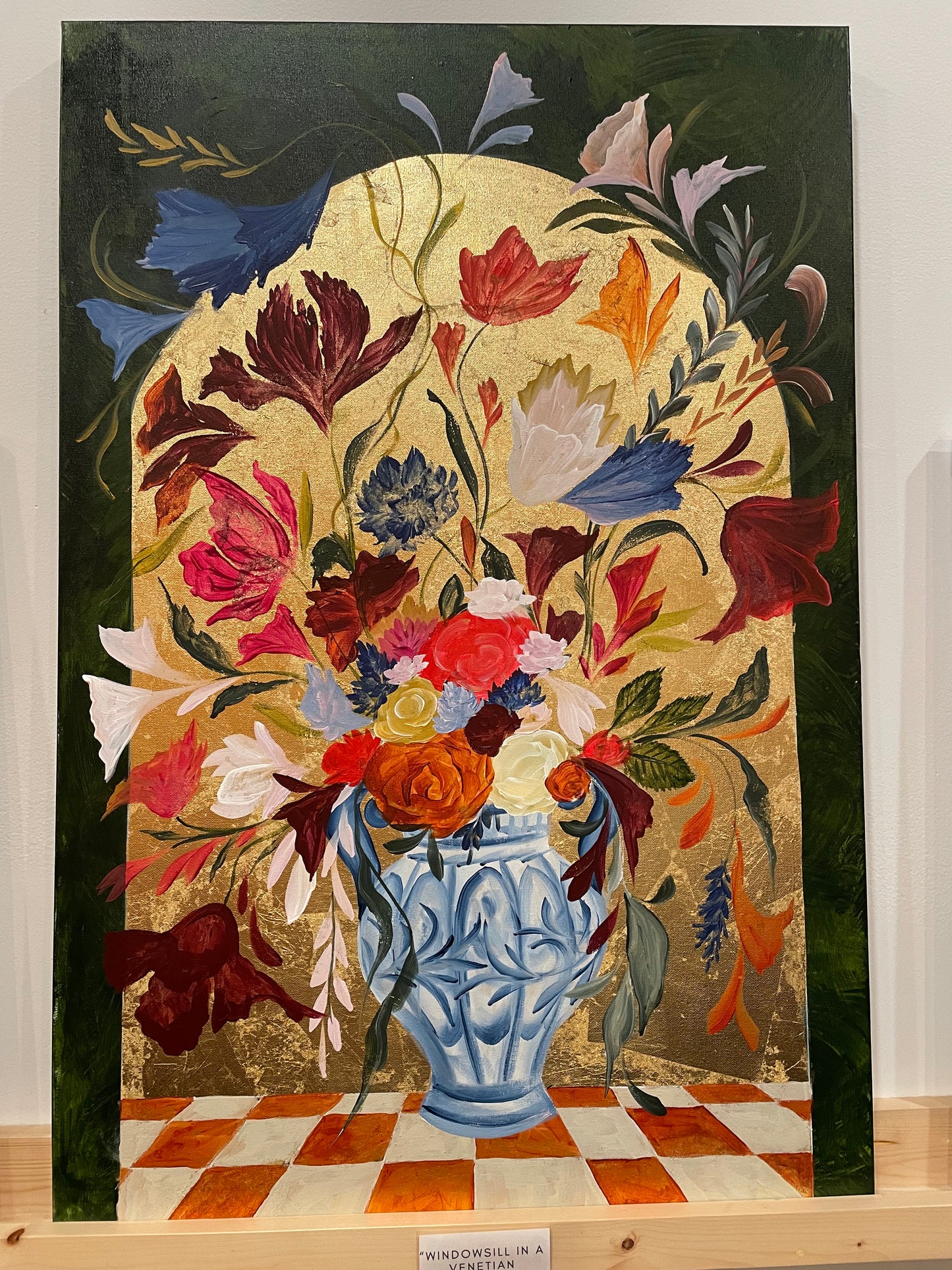 Vase on Venetian Windowsill painting