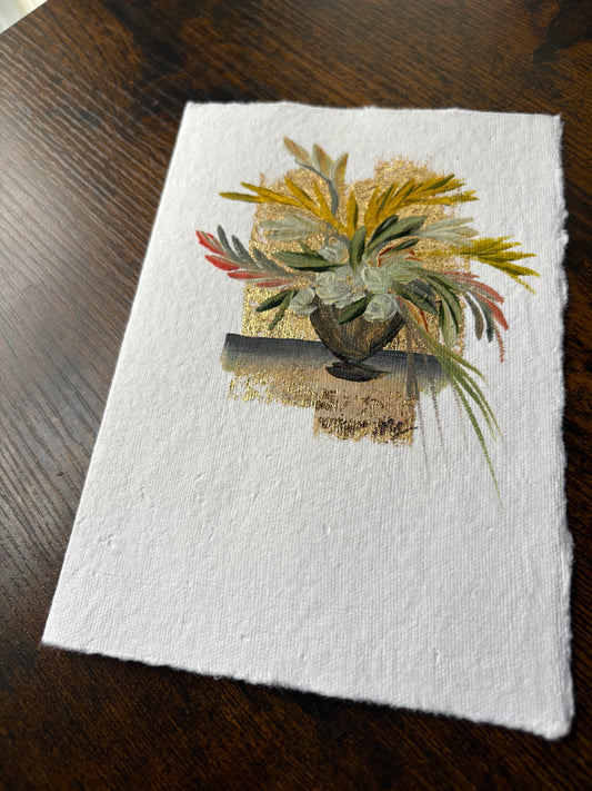 Mini Painting Card - Floral 1