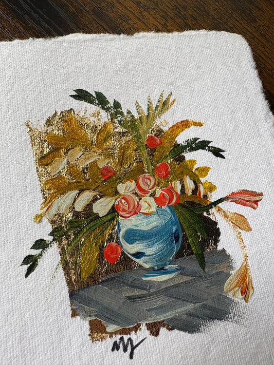 Mini Painting Card - Floral 4