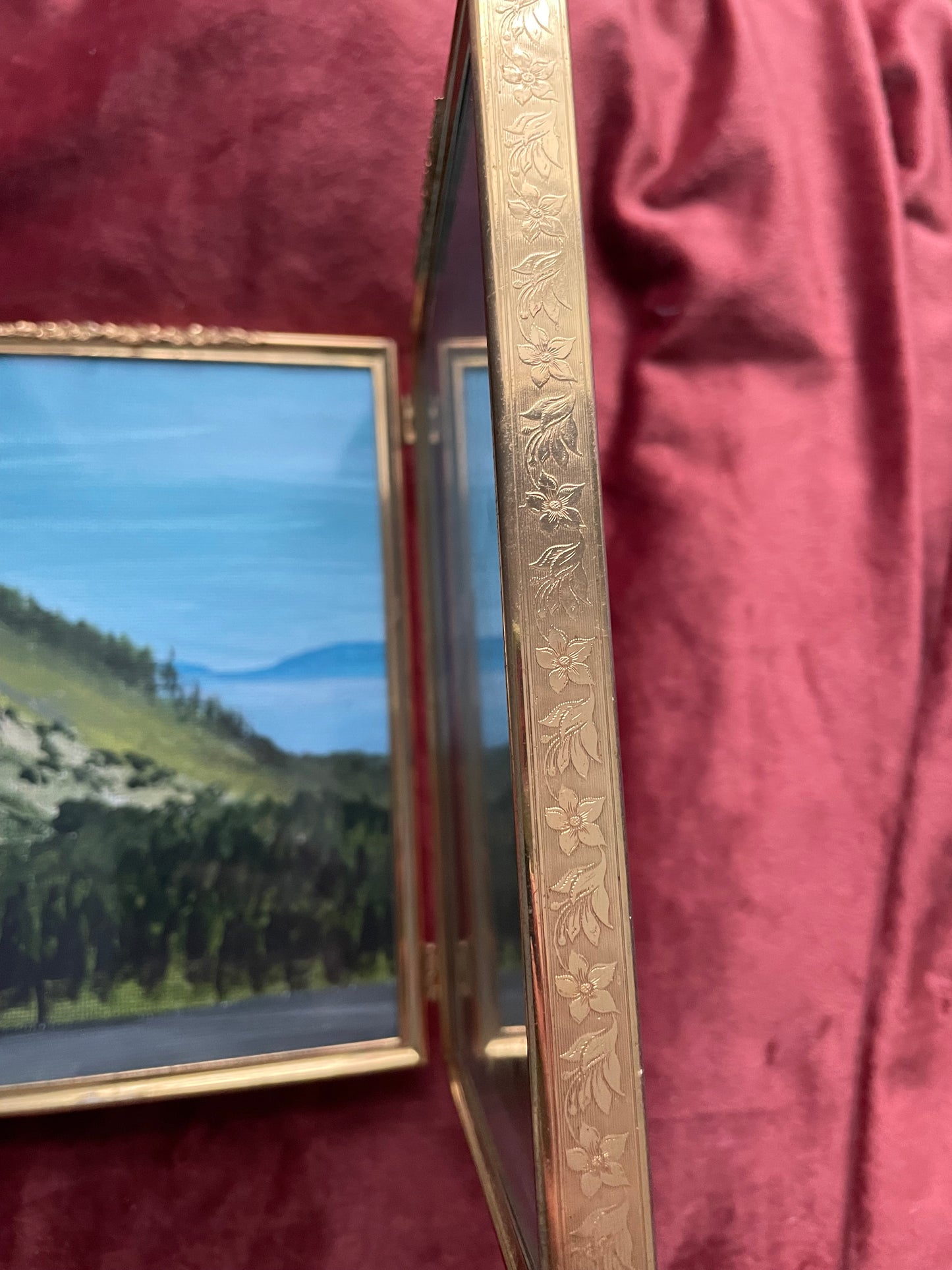 “Tahoe” Original Painting in Antique Duo Frame