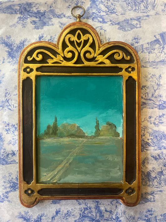 ‘After Rain’ painting in 20s Art Deco Frame