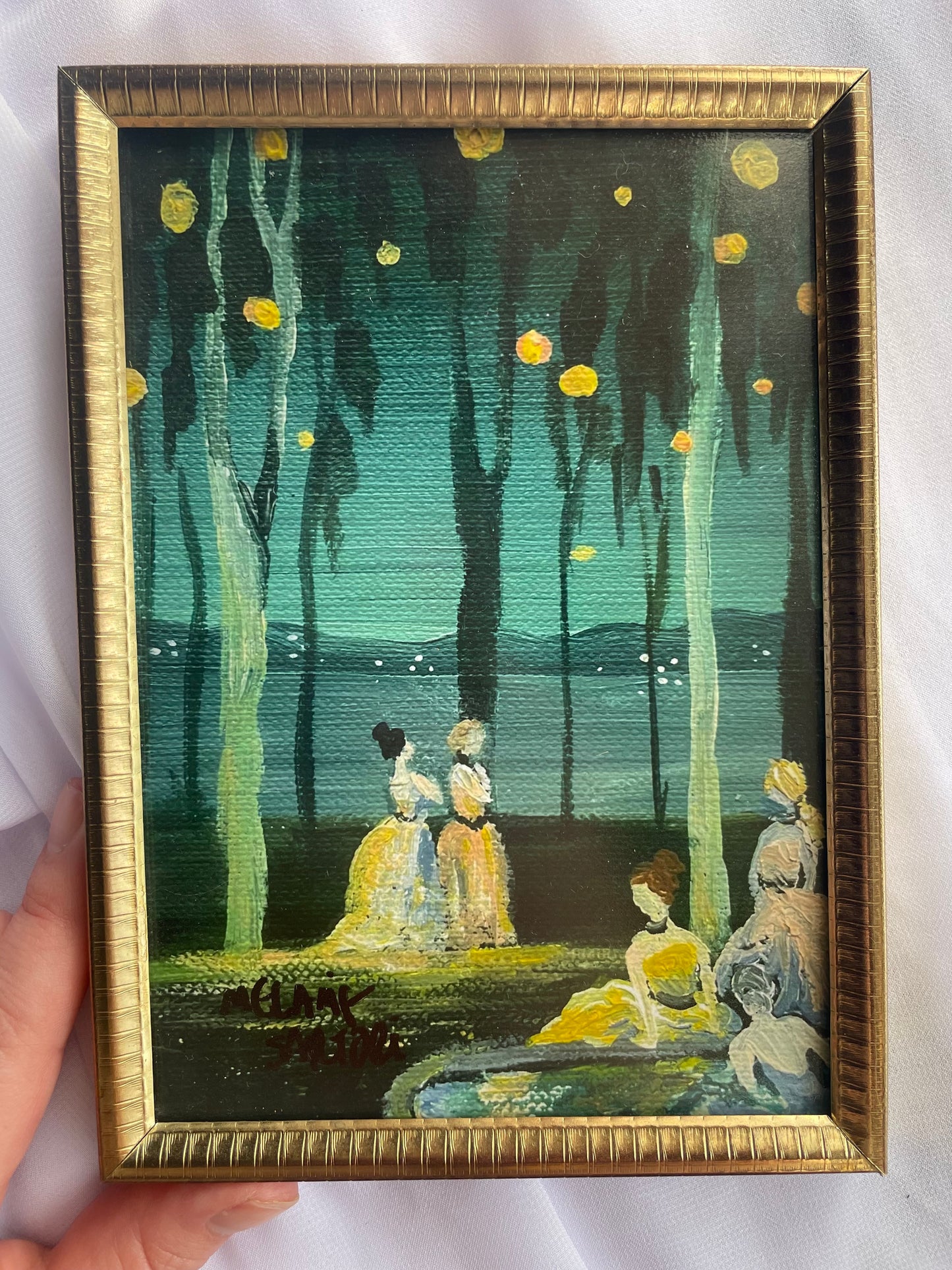 1910 California Evening framed print