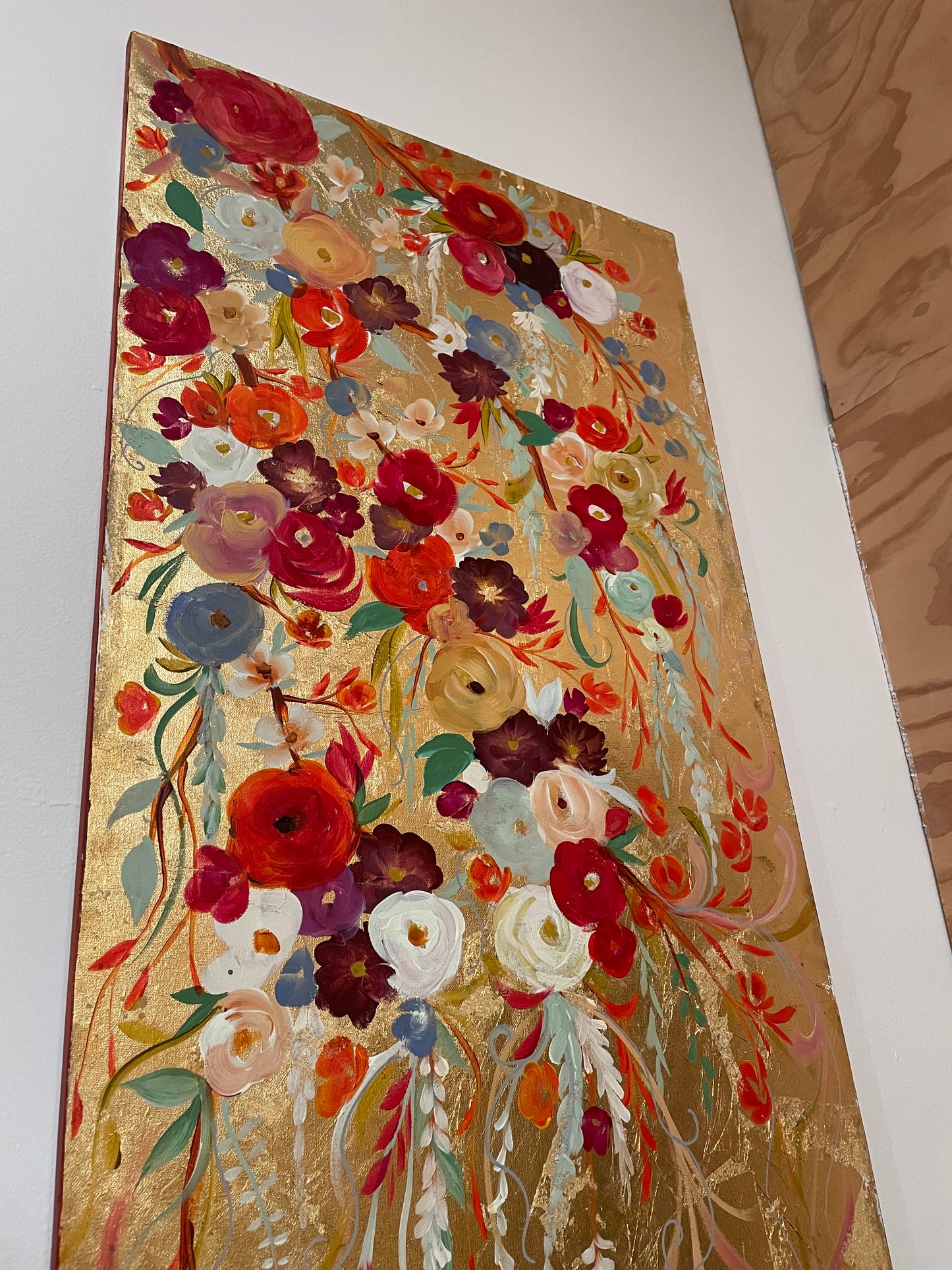 Veil of Flowers painting