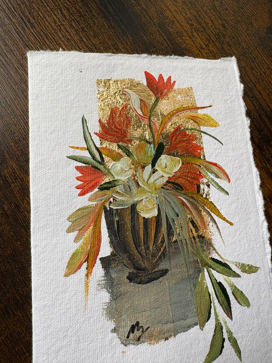 Mini Painting Cards - Floral 6